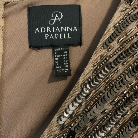 Adrianna Papell show stopper beaded dress! - Picture 3 of 8